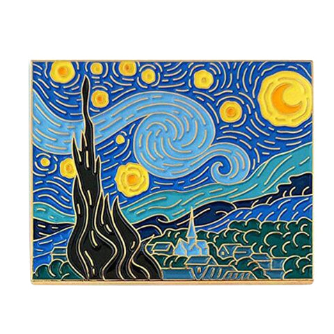 Van Gogh Starry Night Pin