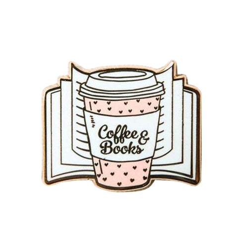 Coffee & Books Pin